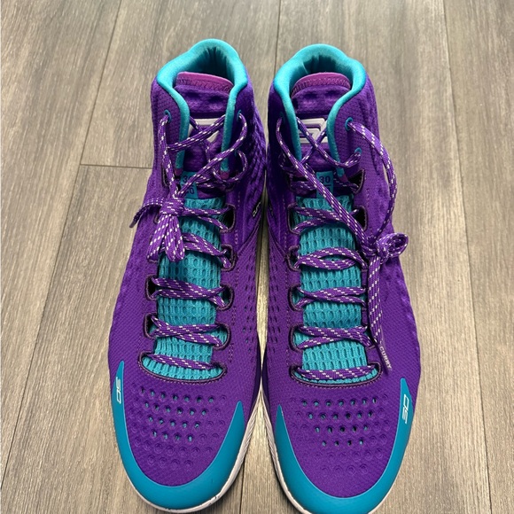 Under Armour Curry 1 Retro 'Father To Son' 2022 3026075-500 Men's Size 16 Rare - Picture 4 of 7